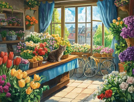 Courtyard and Rural Landscape – DIY Paint by Numbers Wall Art (Customizable by Paint)