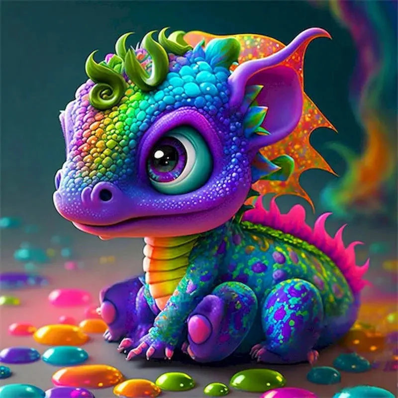 Dragon Animal DIY Kit - Painting by Numbers