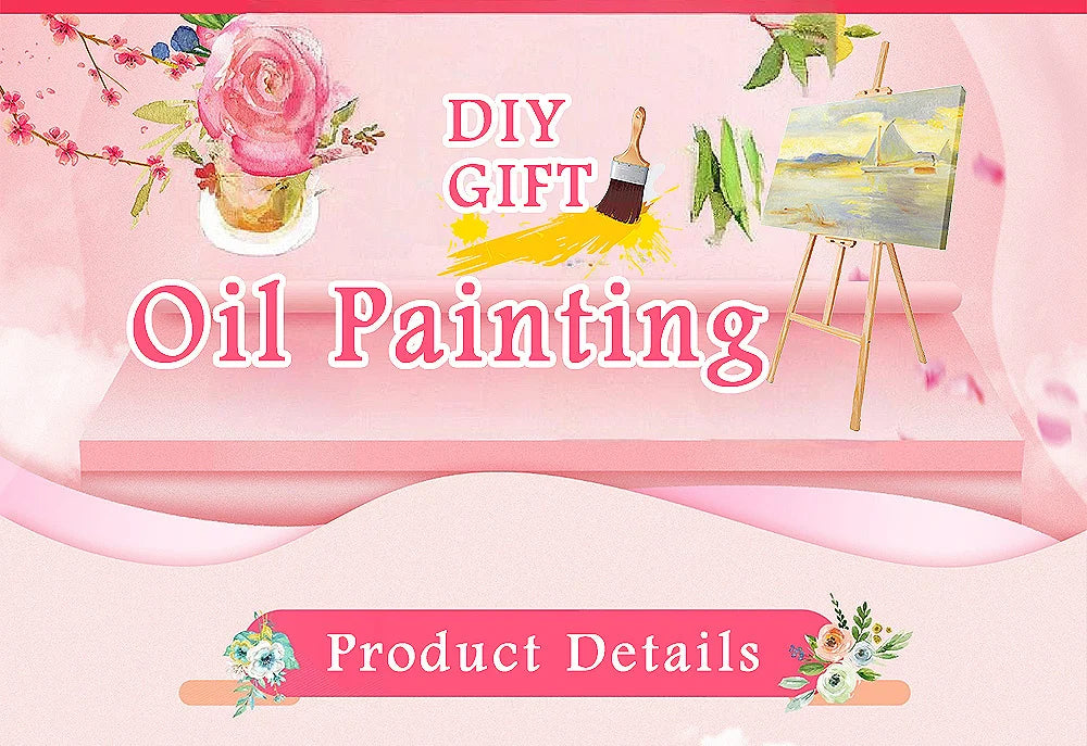 Daisy Flower Field Landscape - Paint by Numbers