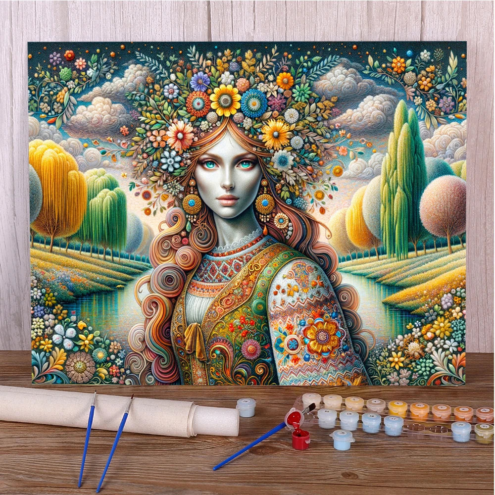 Beautiful Girl – Paint by Numbers Acrylic Kit