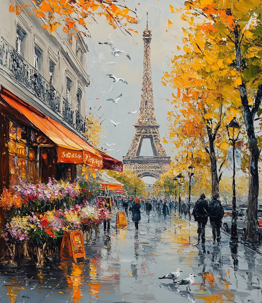 Breathtaking Paris Landscape – Paint by Numbers DIY Kit (Customizable by Paint)