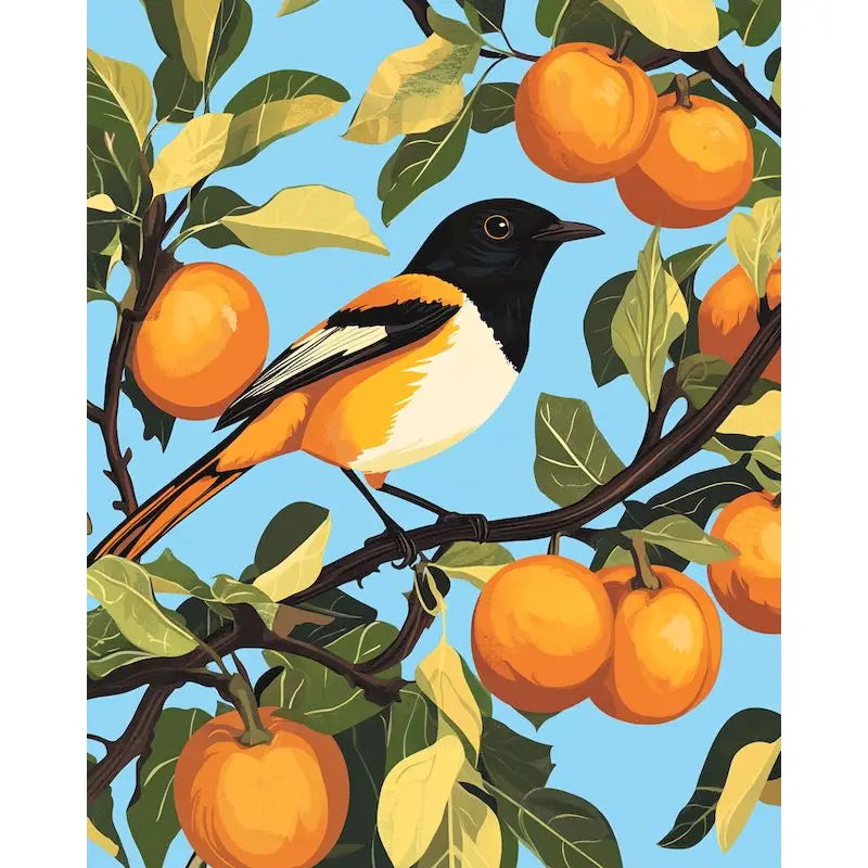Flowers, Lemons & Landscape – DIY Framed Paint by Numbers Kit (Customizable by Paint)