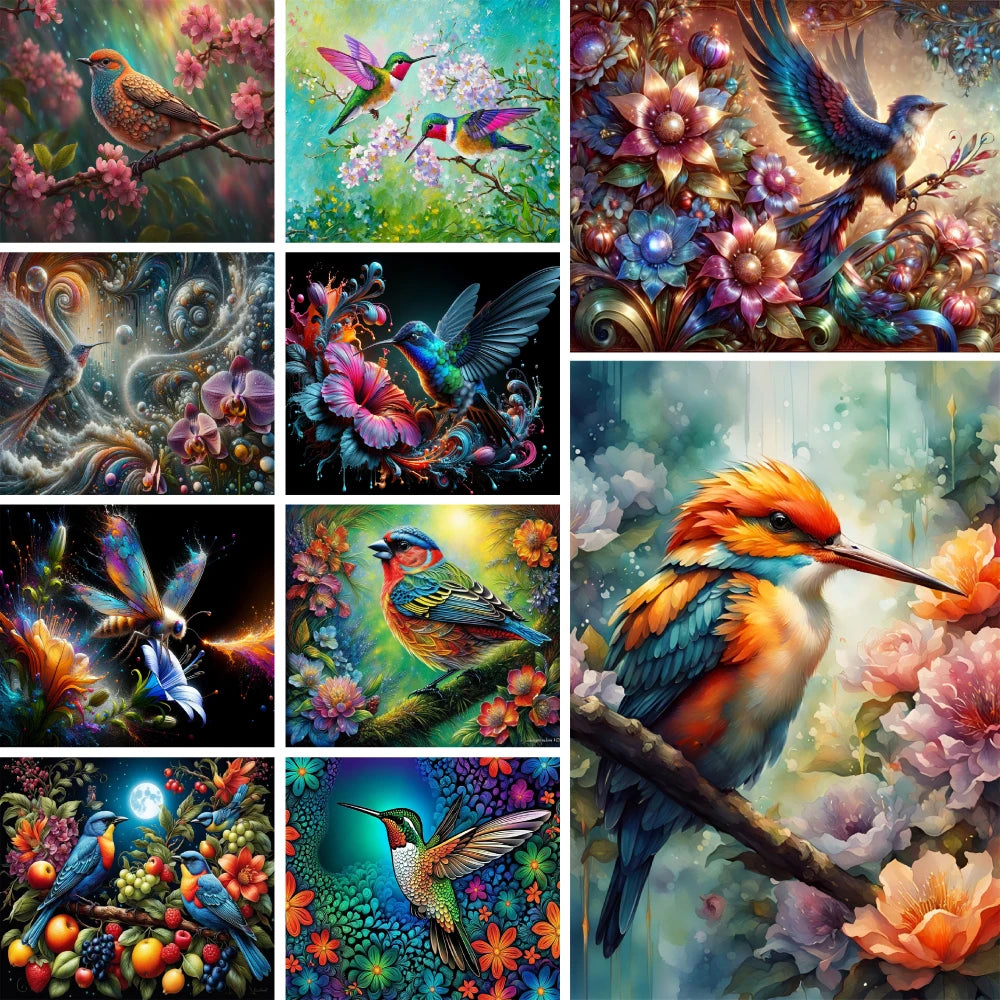 Hummingbird – DIY Craft Kit for Adults - Paint by Numbers
