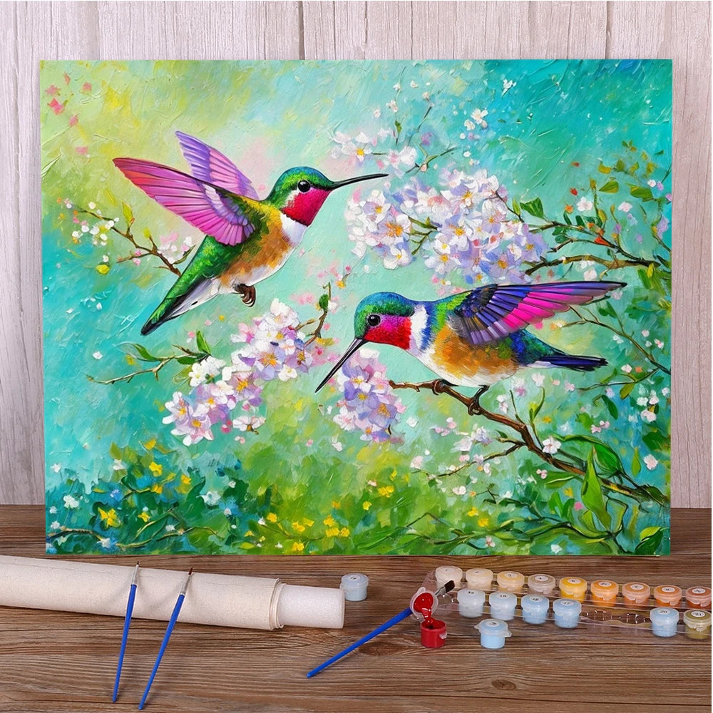 Hummingbird – DIY Craft Kit for Adults - Paint by Numbers
