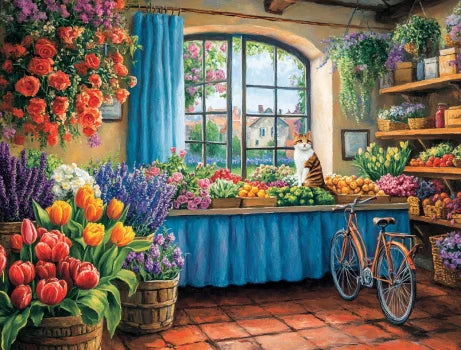 Courtyard and Rural Landscape – DIY Paint by Numbers Wall Art (Customizable by Paint)