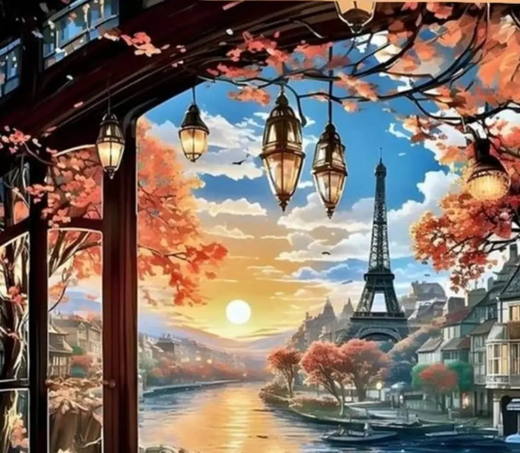 Breathtaking Paris Landscape – Paint by Numbers DIY Kit (Customizable by Paint)