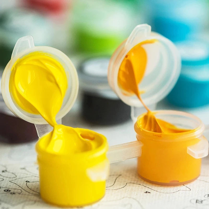 Cat, Woman and Ballerina – DIY Paint by Numbers Kit (Customizable by Paint)