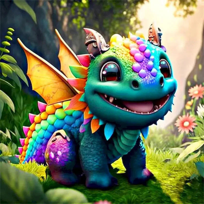 Dragon Animal DIY Kit - Painting by Numbers