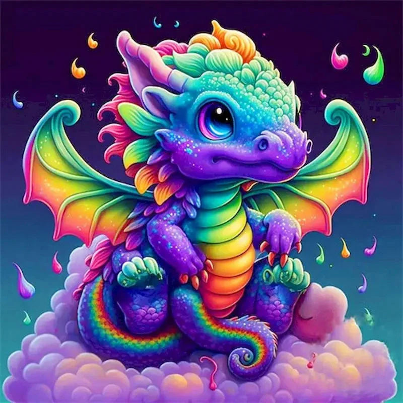Dragon Animal DIY Kit - Painting by Numbers