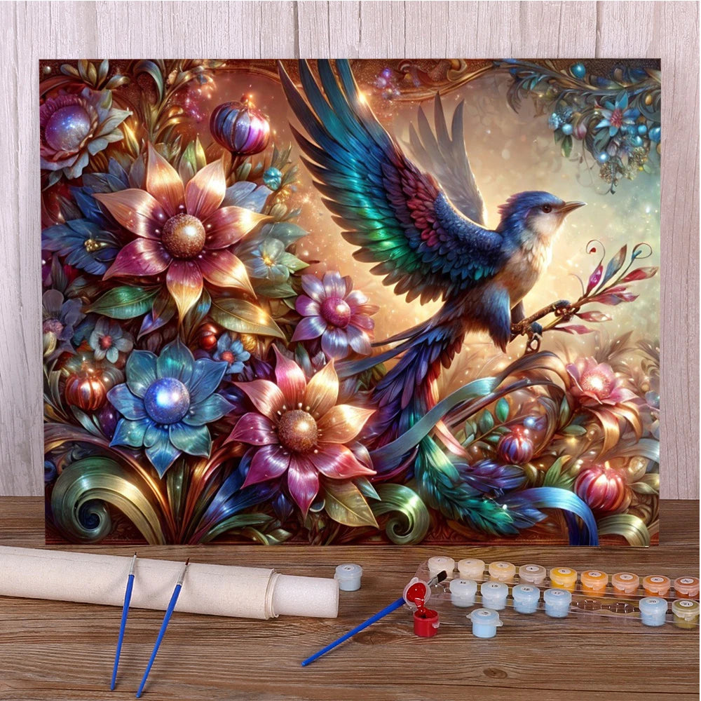Hummingbird – DIY Craft Kit for Adults - Paint by Numbers
