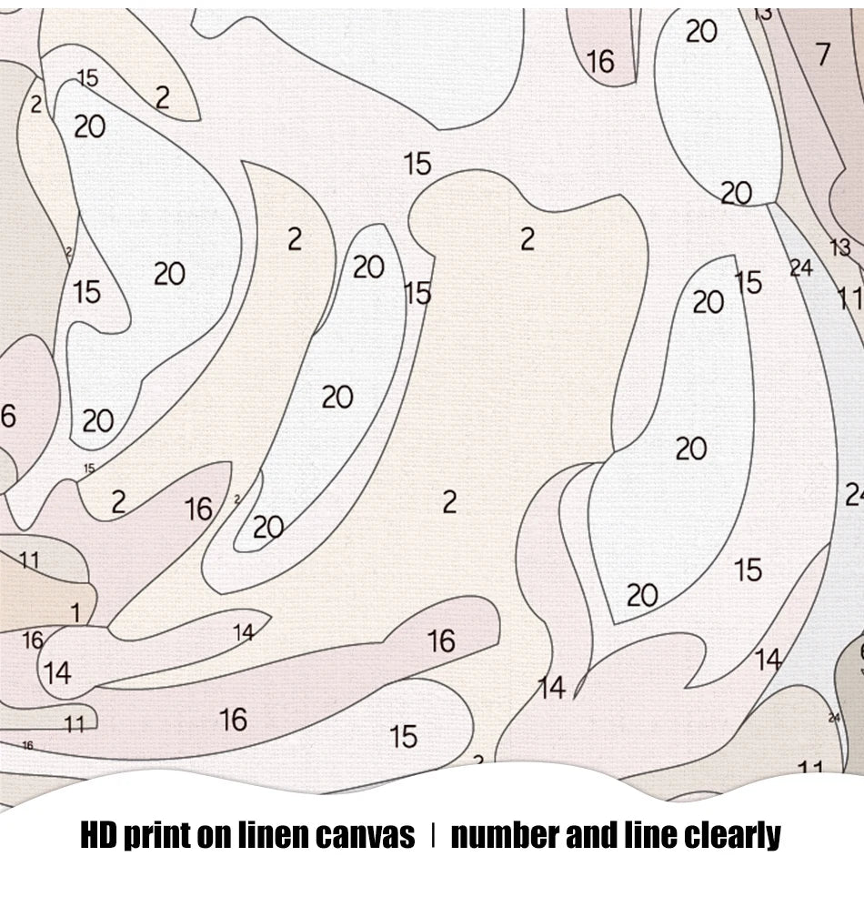 Custom Photo Paint by Numbers – DIY Acrylic Canvas Kit