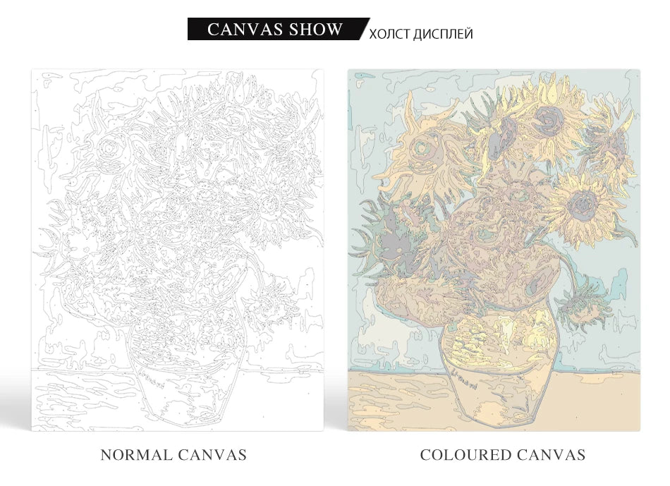 Scenery Paint by Numbers – 40x50cm Canvas Art (Customizable by Paint)