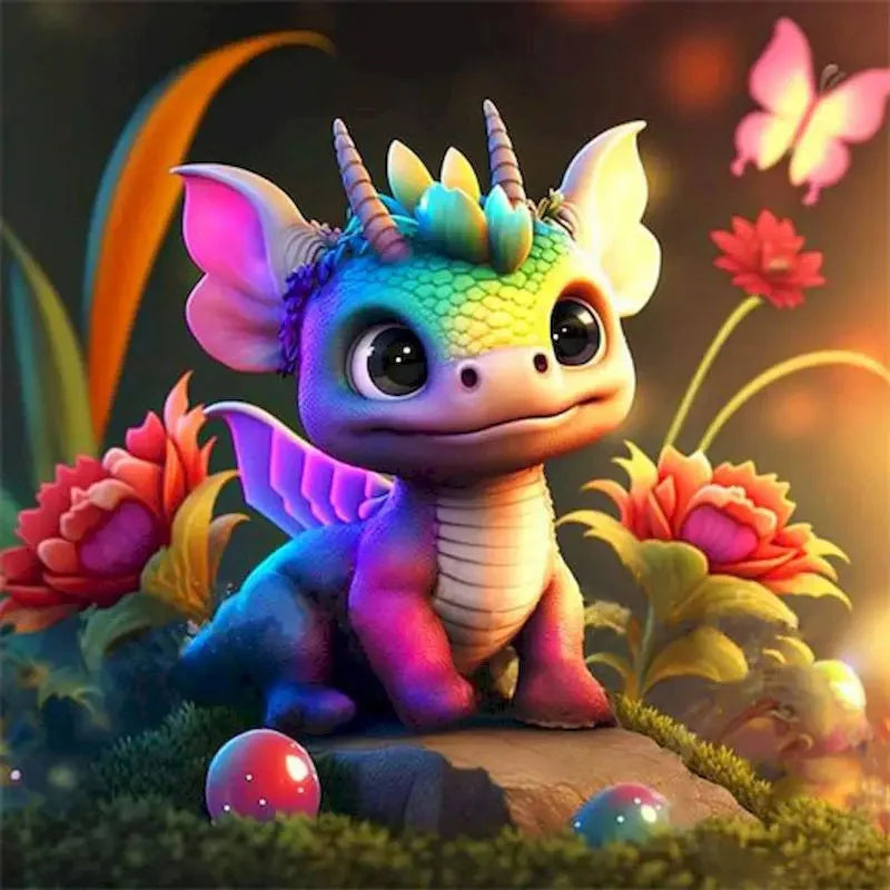 Dragon Animal DIY Kit - Painting by Numbers