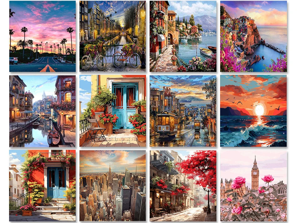 City Landscape - Paint by Numbers