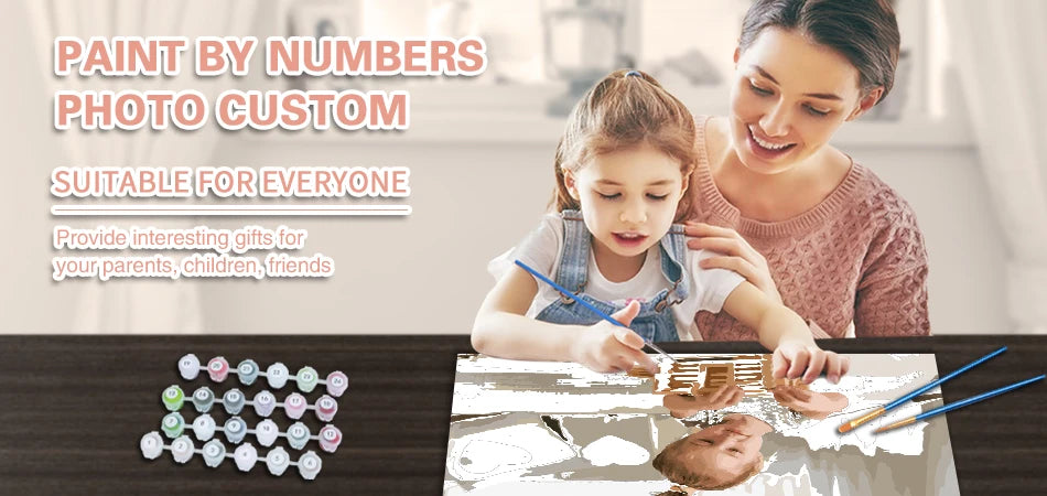 Personalized Paint by Numbers – Custom Family & Portrait Canvas