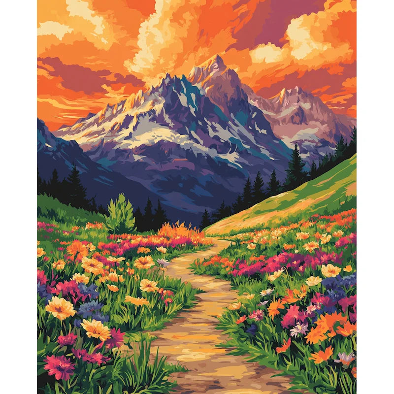 Beautiful Mountains Landscape – Paint by Numbers Kit