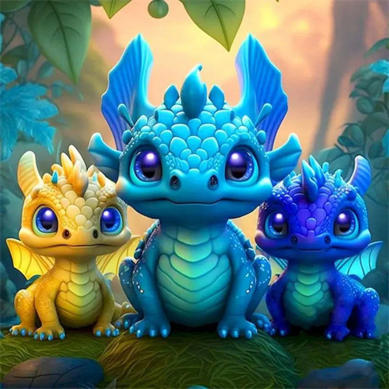 Dragon Animal DIY Kit - Painting by Numbers