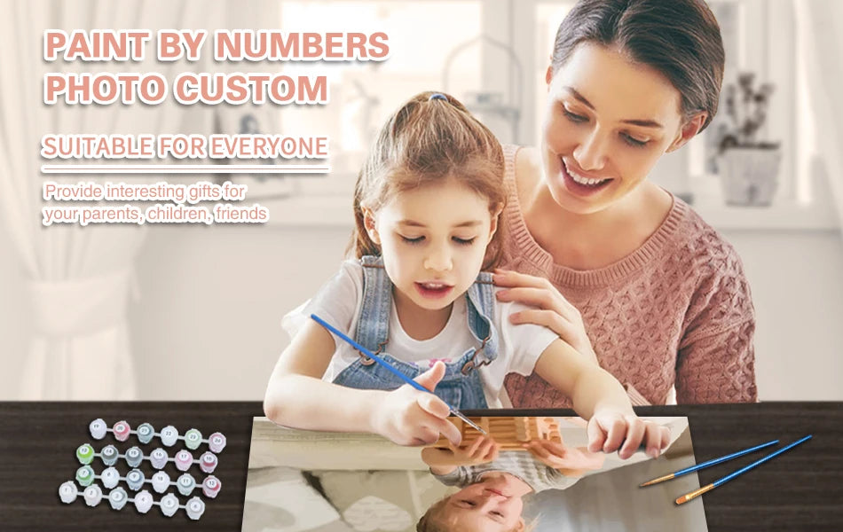 Custom Paint by Numbers – 24/36/48 Color Options