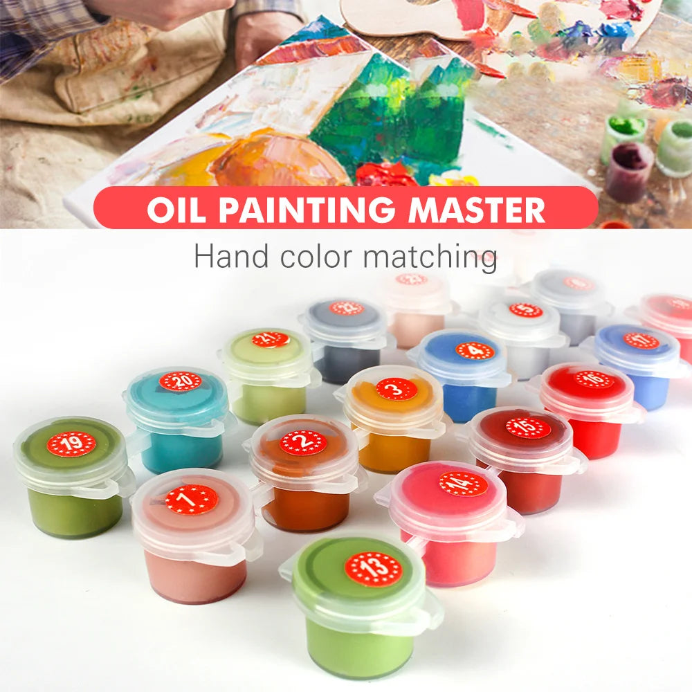 Poppy Flower Wall Art - Oil Painting by Numbers