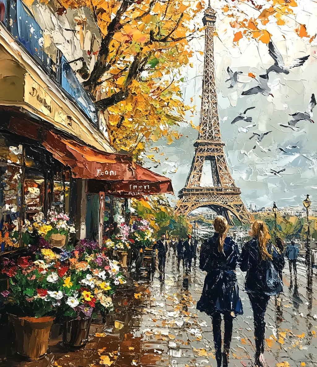 Breathtaking Paris Landscape – Paint by Numbers DIY Kit (Customizable by Paint)