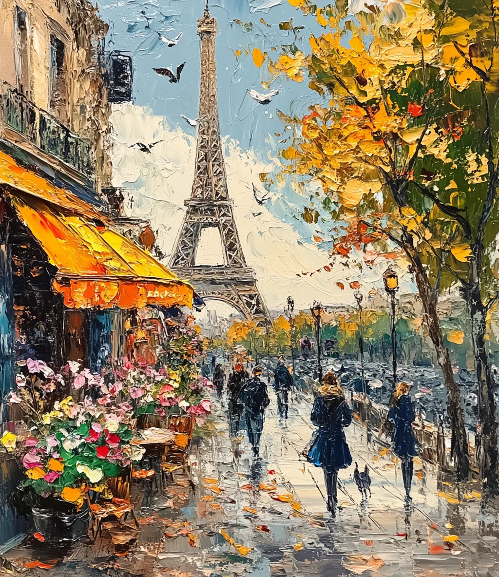 Breathtaking Paris Landscape – Paint by Numbers DIY Kit (Customizable by Paint)