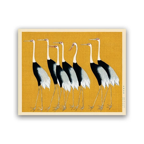 The Great Wave off Kanagawa, Flamingo & Blue Heron – Paint by Numbers