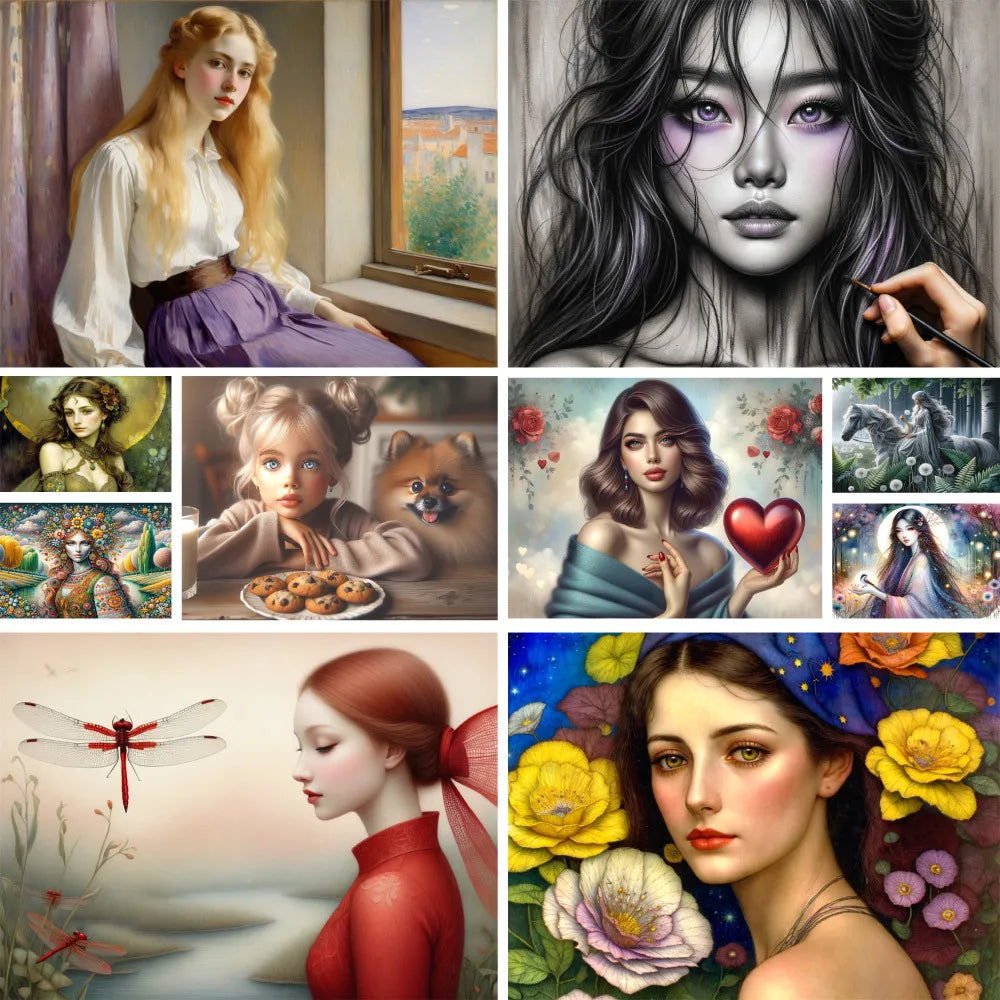 Beautiful Girl – Paint by Numbers Acrylic Kit