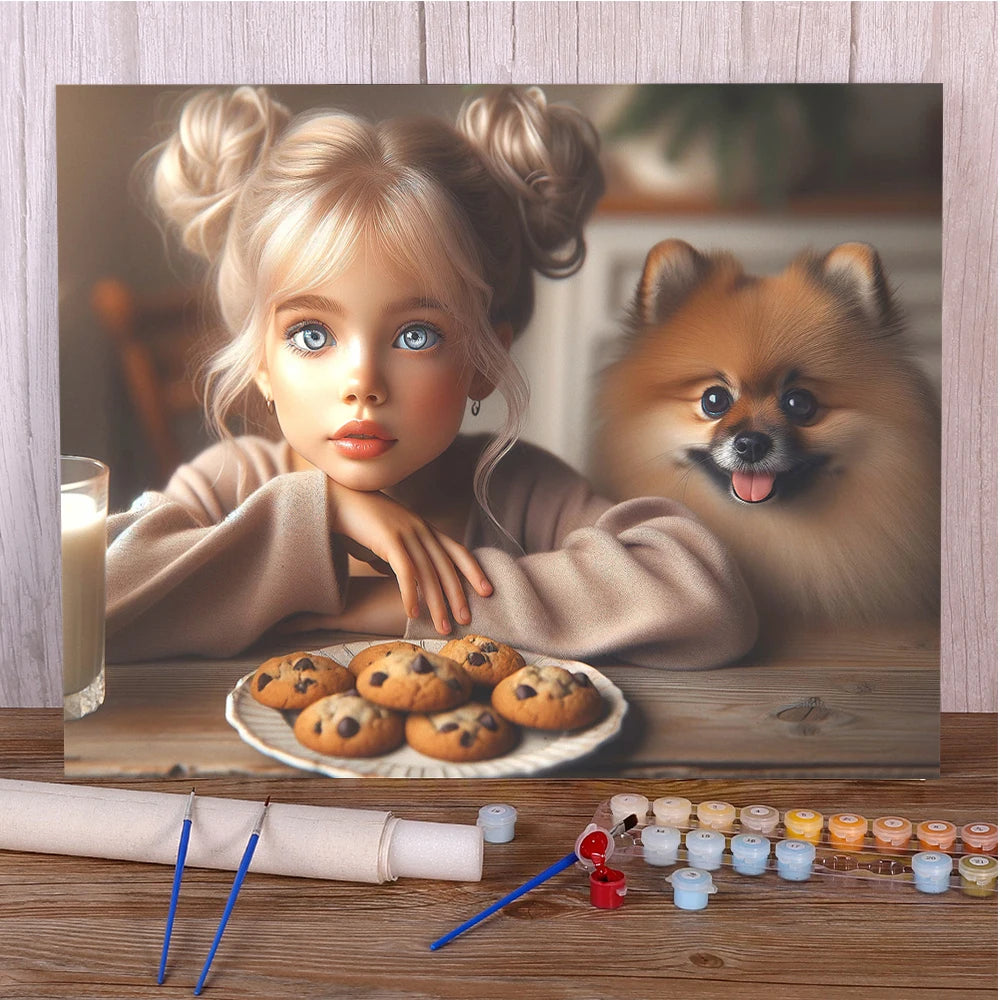 Beautiful Girl – Paint by Numbers Acrylic Kit