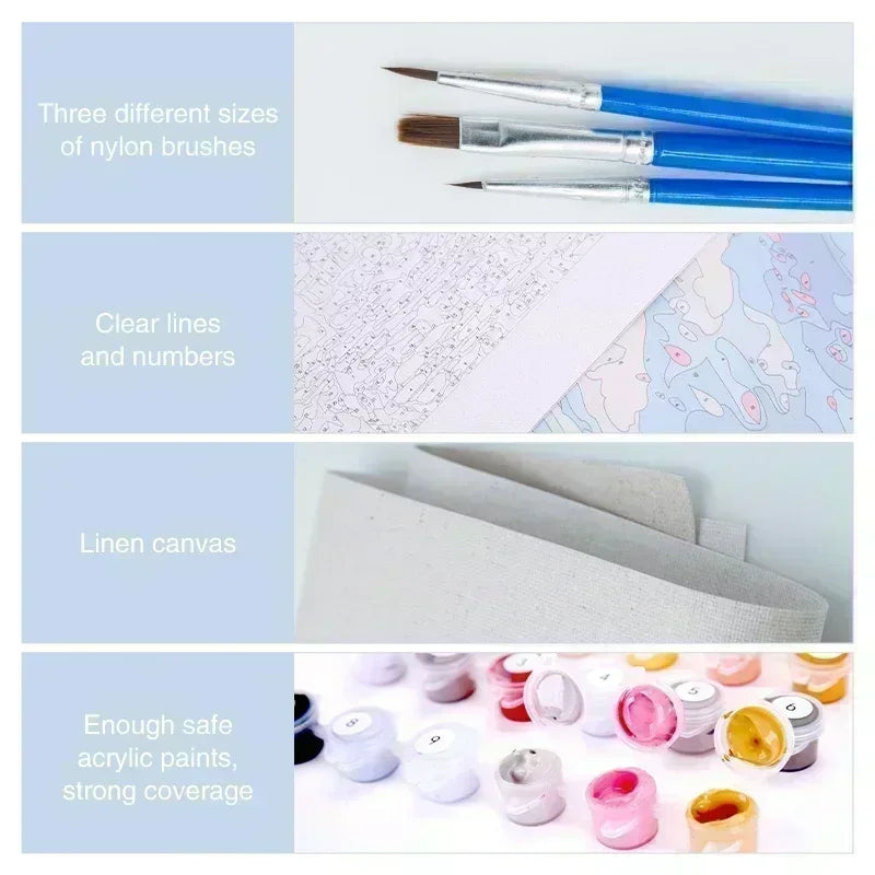 Landscape Oil Painting – Acrylic DIY Home Décor (Customizable by Paint)