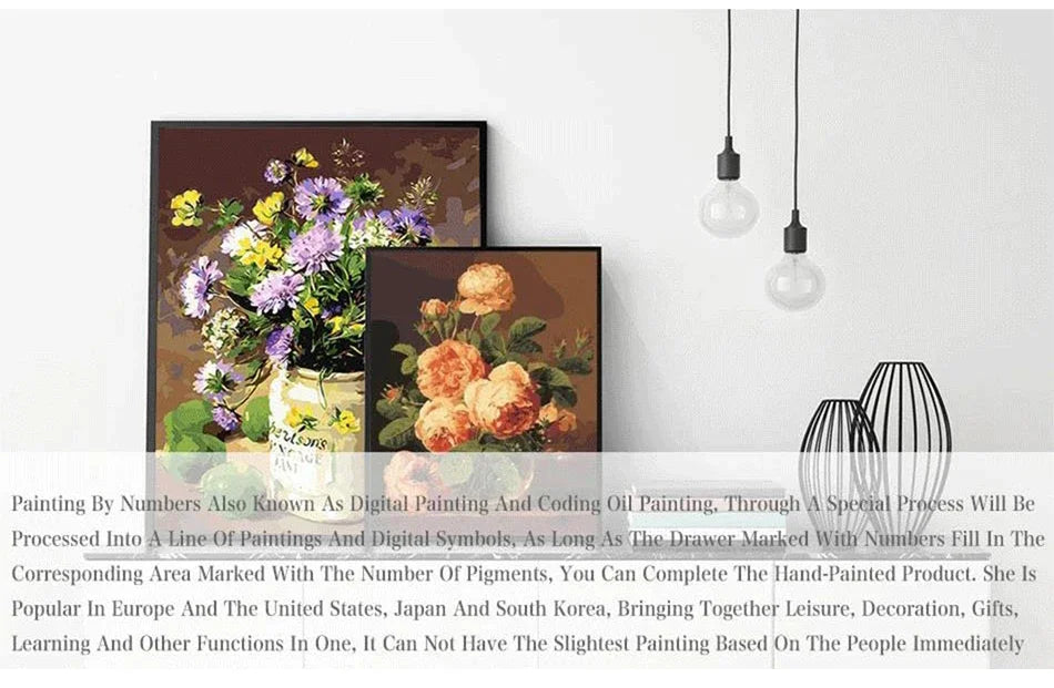 Custom Photo Paint by Numbers – Personalized Portrait Canvas Décor