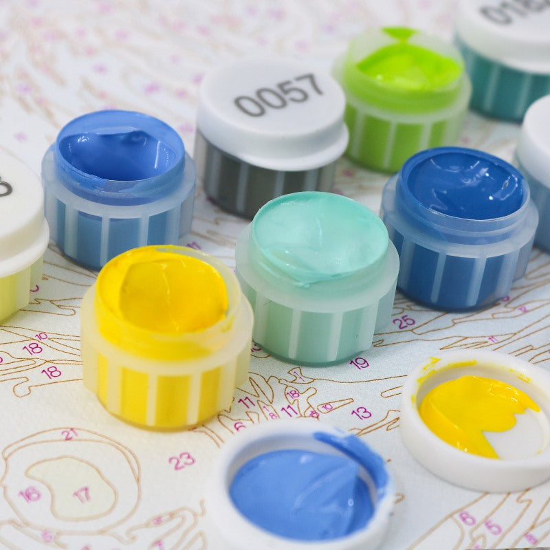 6 Mini Paintings | Kawaii Rainbow Set - By Tiny Tami