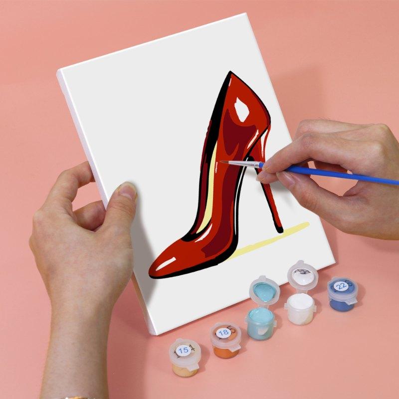 6 Mini Paintings - Red glamour set