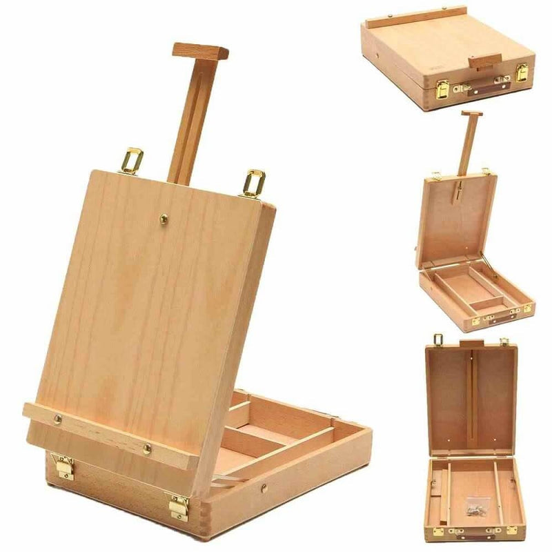 Wooden Easel with Storage Box
