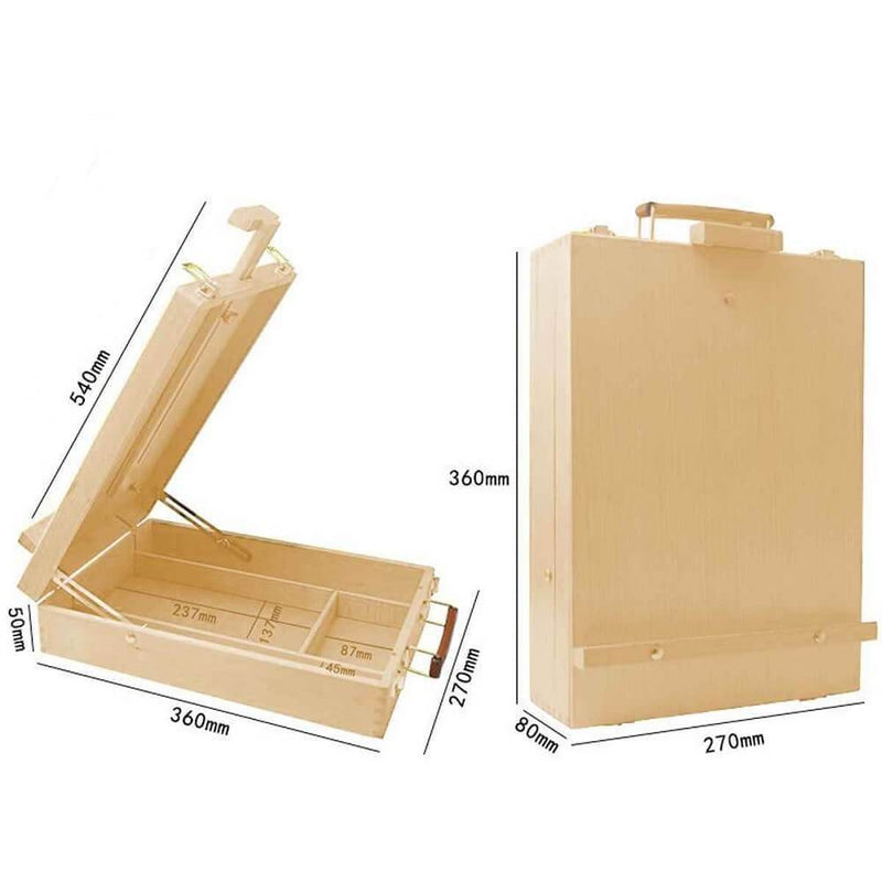 Wooden Easel with Storage Box