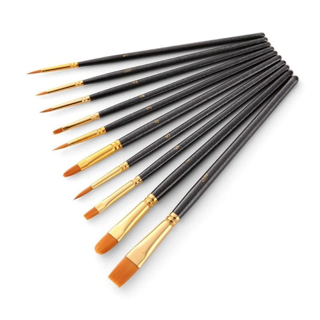 Paint Brush Set 10 Pieces | Paint by Numbers