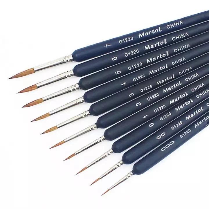 Premium Quality Paint Brush Set 10 Pieces | Paint by Numbers