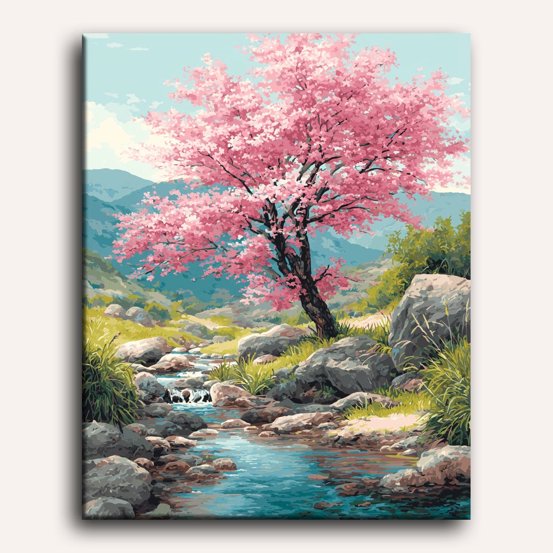 Cherry blossom tree | Paint by Number