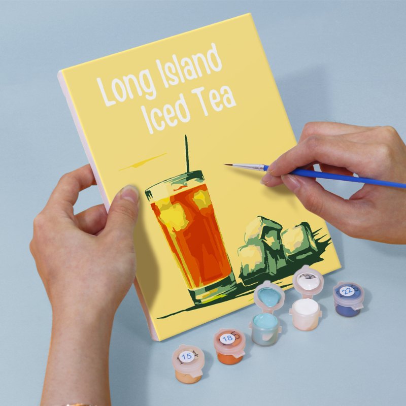 6 Mini Paintings - Happy Hour Cocktail Set