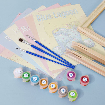 6 Mini Paintings - Happy Hour Cocktail Set