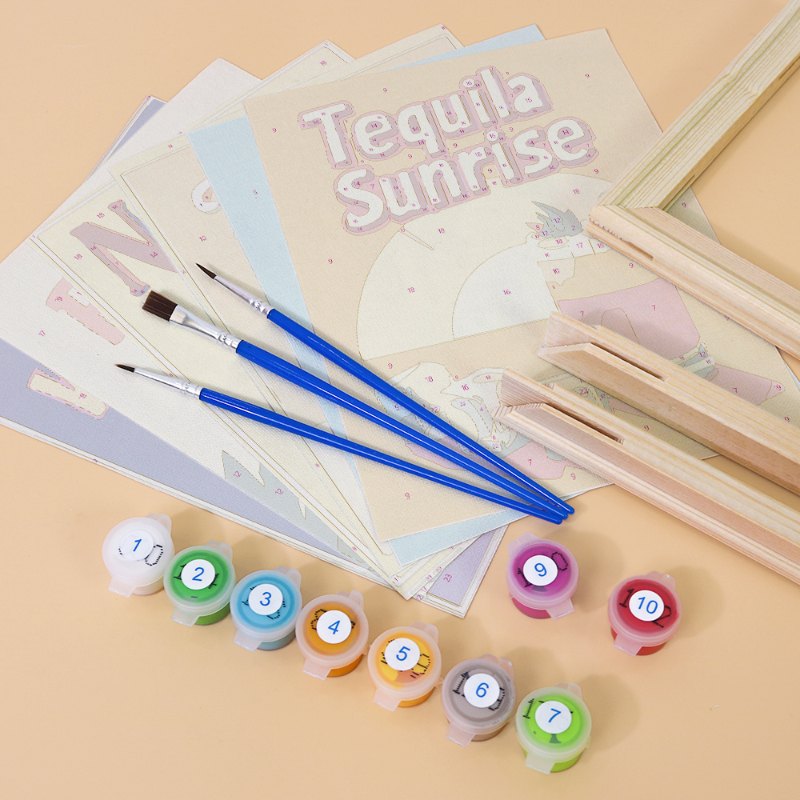 6 Mini Paintings - Gorgeous Cocktail Set