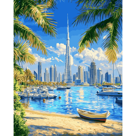 Burj Khalifa Dubai | Paint by Numbers