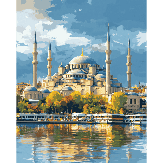Istanbul on Water | Paint by Numbers