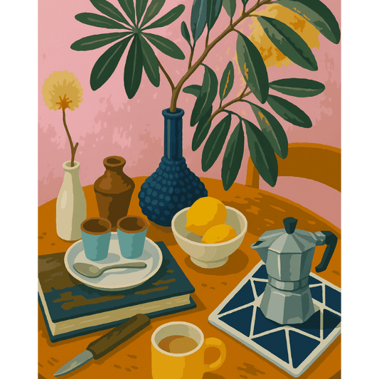 Lemons & Espresso | Paint by Number