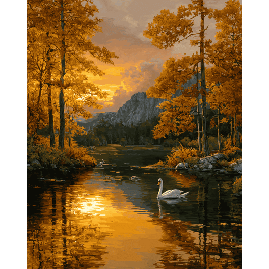 Golden hour | Paint by Number