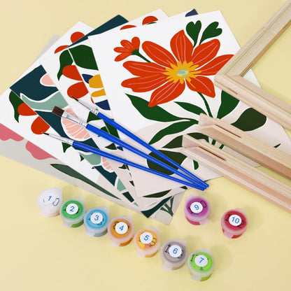 6 Mini Paintings - Gorgeous Flower Set