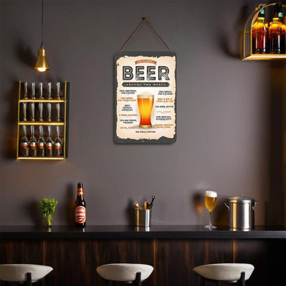 Metal Paint by Number Poster – Beer around the world