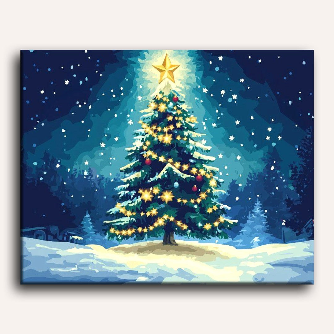 Beautiful Christmas Tree | Paint by Numbers