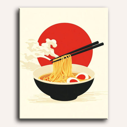 Japanese Ramen Noodles | Paint by Numbers
