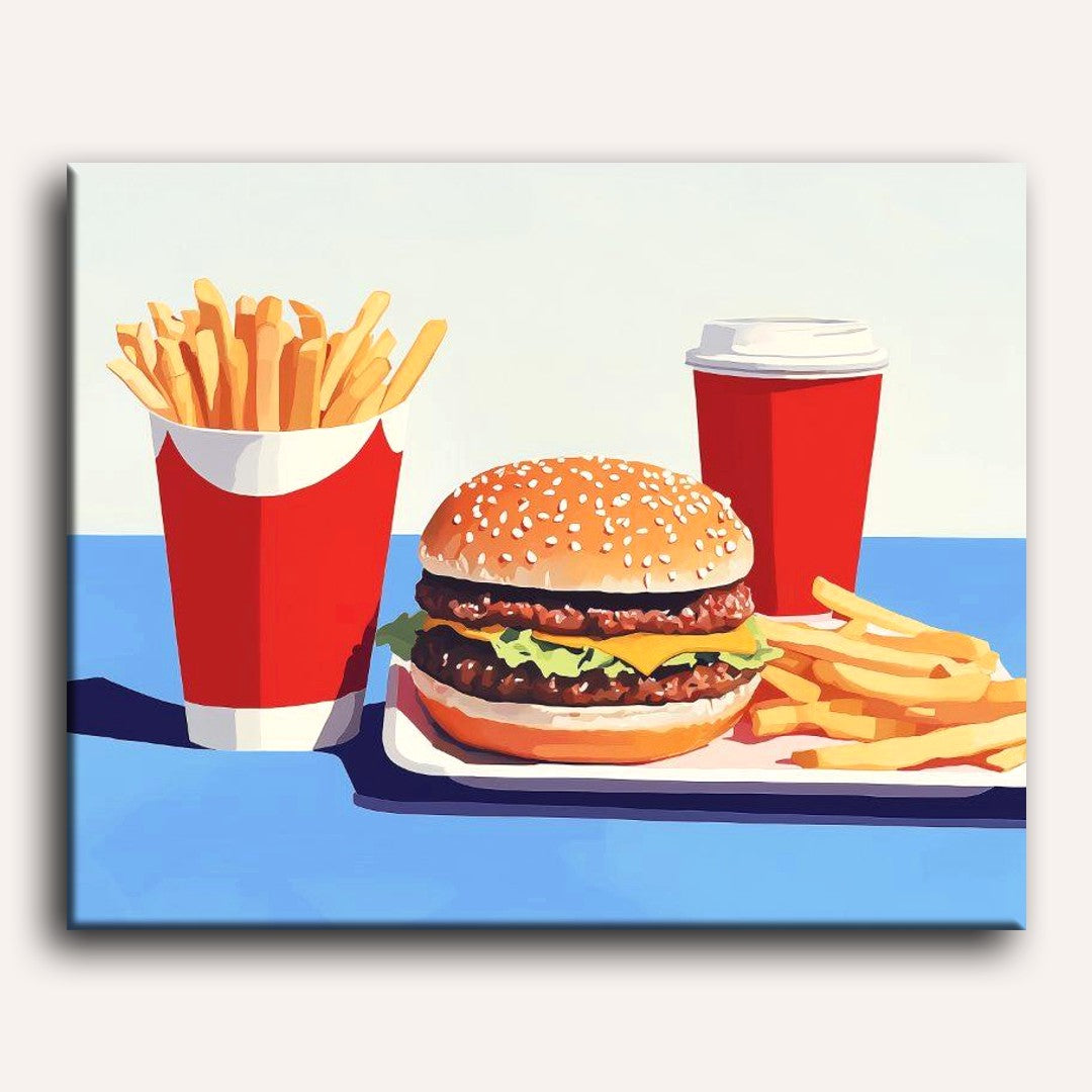 Fast food | Paint by Numbers