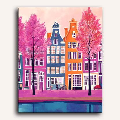 Colorful Amsterdam | Paint by Numbers
